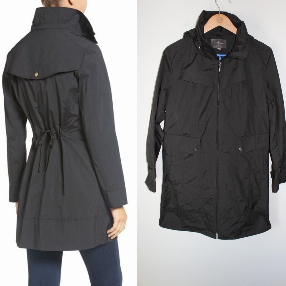 Cole Haan Back Bow Packable Hooded Raincoat HW5198 - Picture 1 of 5